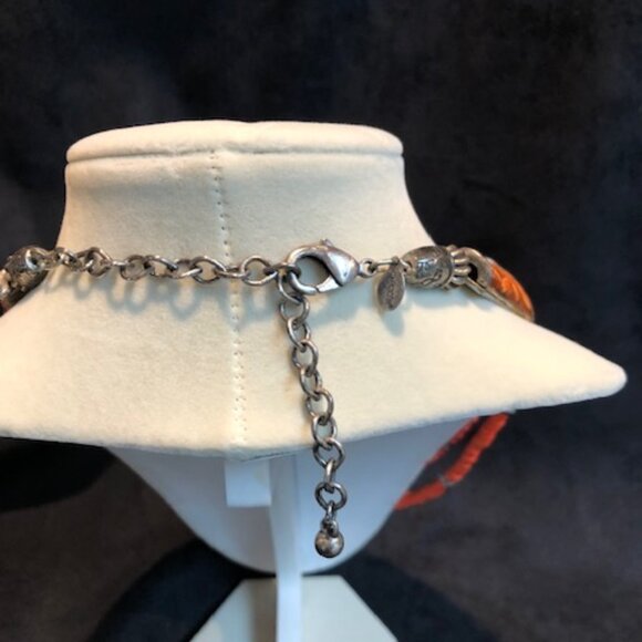 Chico's necklace - numerous strands of orange beads. - Picture 2 of 2